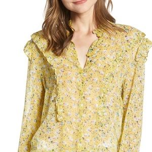 Zadig Voltaire Anenome Floral Ruffle Blouse
